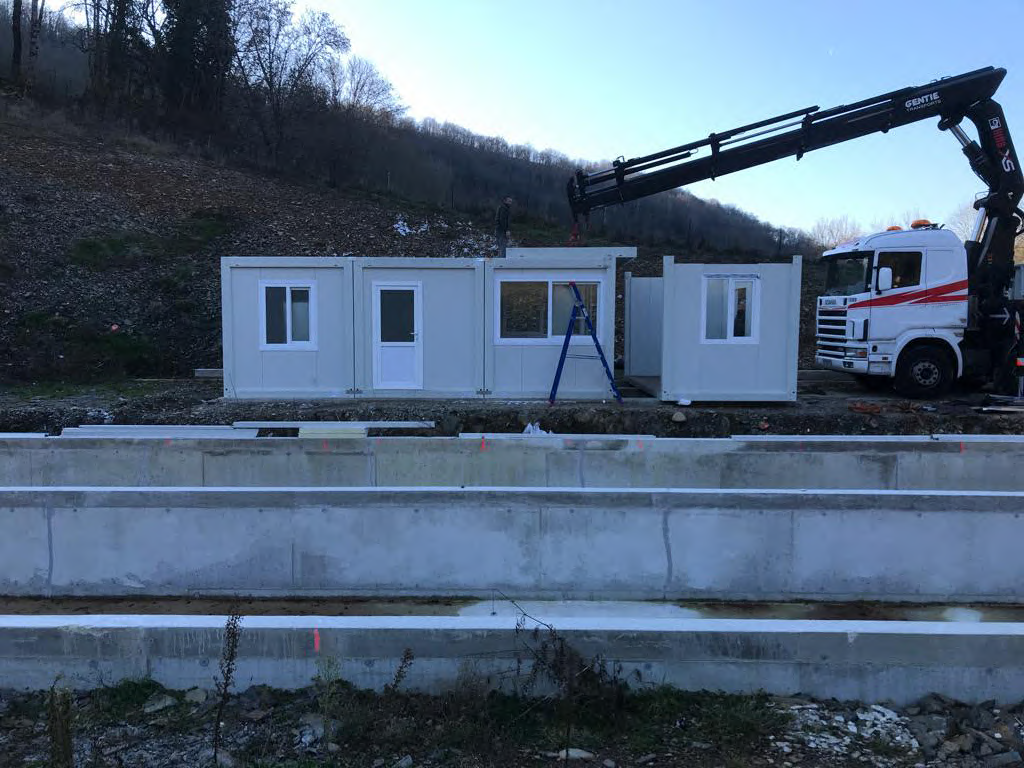 chantier écoresponsable de laboratoire pisciculture