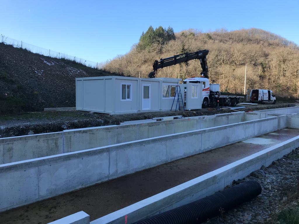 chantier écoresponsable de laboratoire pisciculture