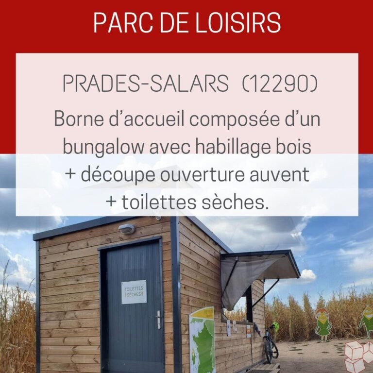 🌽 Prades-Salars (12290) – Un kiosque en bois pour un parc de loisirs grandeur nature