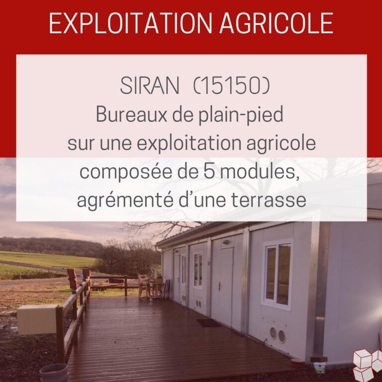 Siran – Des modules pour une exploitation agricole